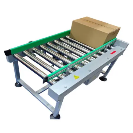 Taśmociąg rolkowy, transport kartonów-1